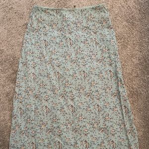 John Galt Floral Knee Length Skirt